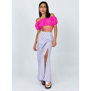 Chloe Midi Skirt Lilac NWT 12